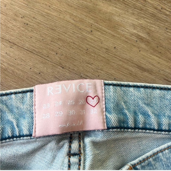 Revice light blue high waisted straight/ skinny leg jeans - Picture 5 of 6